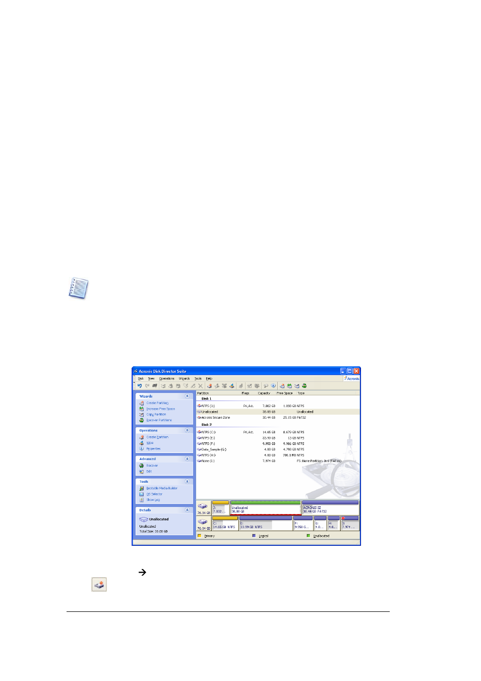 Chapter 5. manual partition operations, 1 main partition operations, 1 creating partitions | Chapter 5, Manual partition operations, Artition, Perations | Acronis Disk Director Server 10.0 - User Guide User Manual | Page 37 / 97