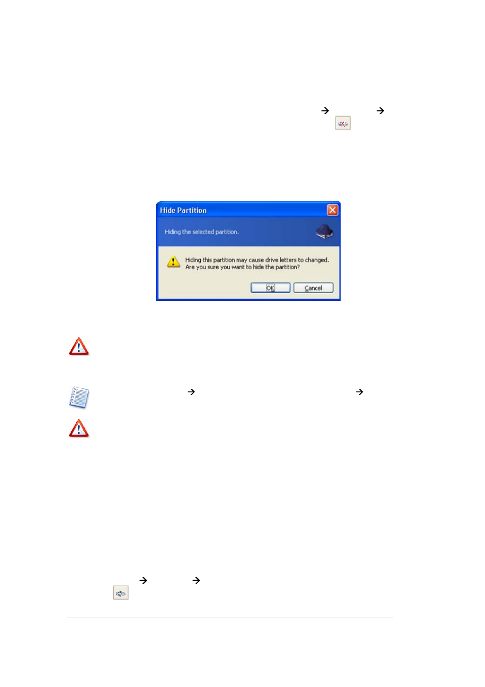 4 unhiding a partition | Acronis Disk Director Server 10.0 - User Guide User Manual | Page 59 / 97