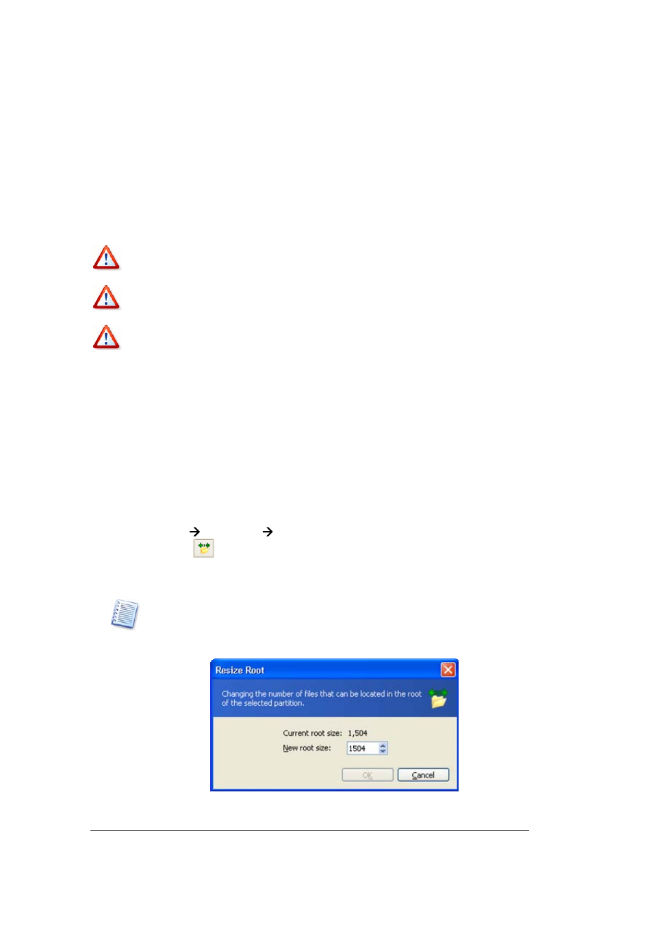6 resizing a root | Acronis Disk Director Server 10.0 - User Guide User Manual | Page 61 / 97