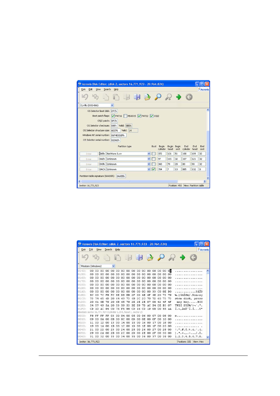 3 main window of the program, Indow of the, Rogram | Acronis Disk Director Server 10.0 - User Guide User Manual | Page 76 / 97