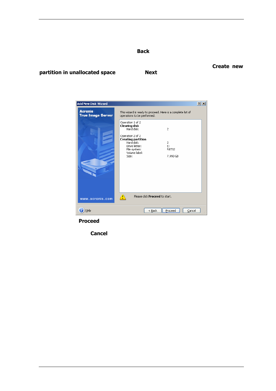 3 disk add summary | Acronis True Image Echo Server for Windows - User Guide User Manual | Page 100 / 117