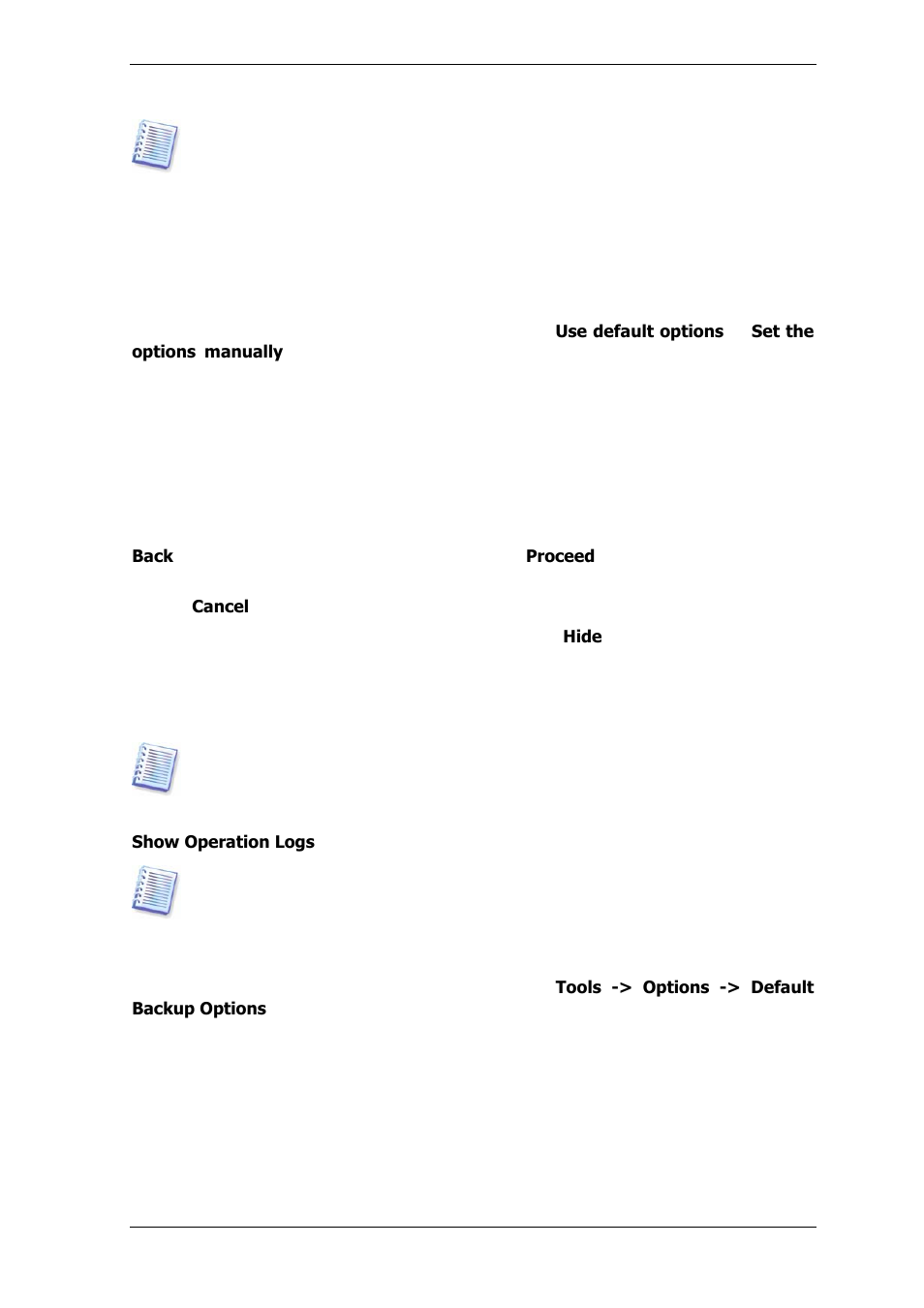 3 setting backup options | Acronis True Image Echo Server for Windows - User Guide User Manual | Page 34 / 117