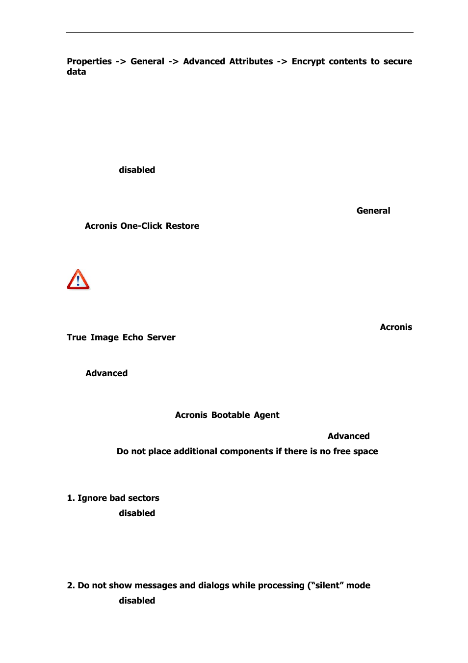 10 media components, 11 error handling | Acronis True Image Echo Server for Windows - User Guide User Manual | Page 40 / 117