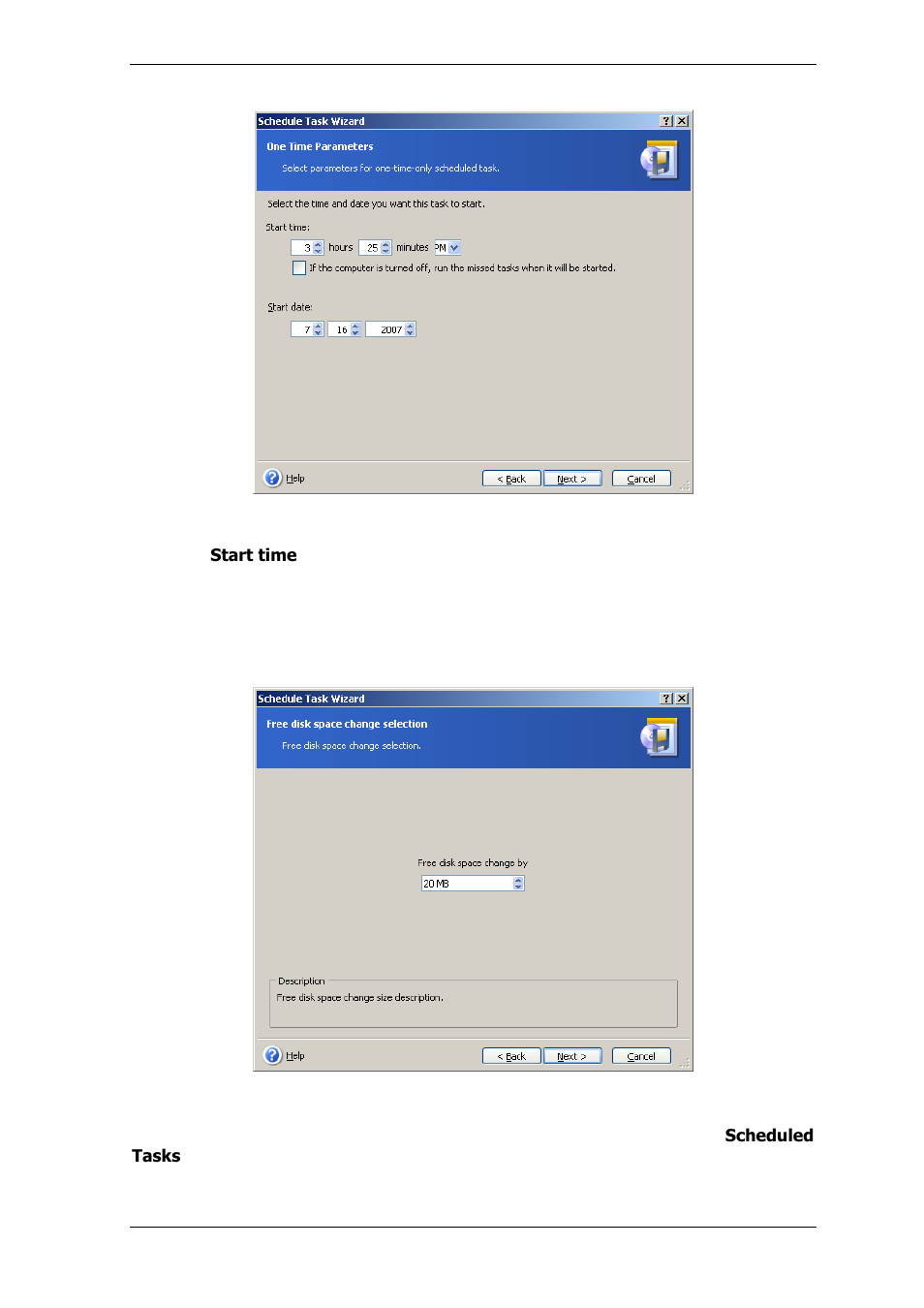 5 setting up event-driven execution, 2 managing scheduled tasks, 2 managing | Scheduled tasks | Acronis True Image Echo Server for Windows - User Guide User Manual | Page 65 / 117
