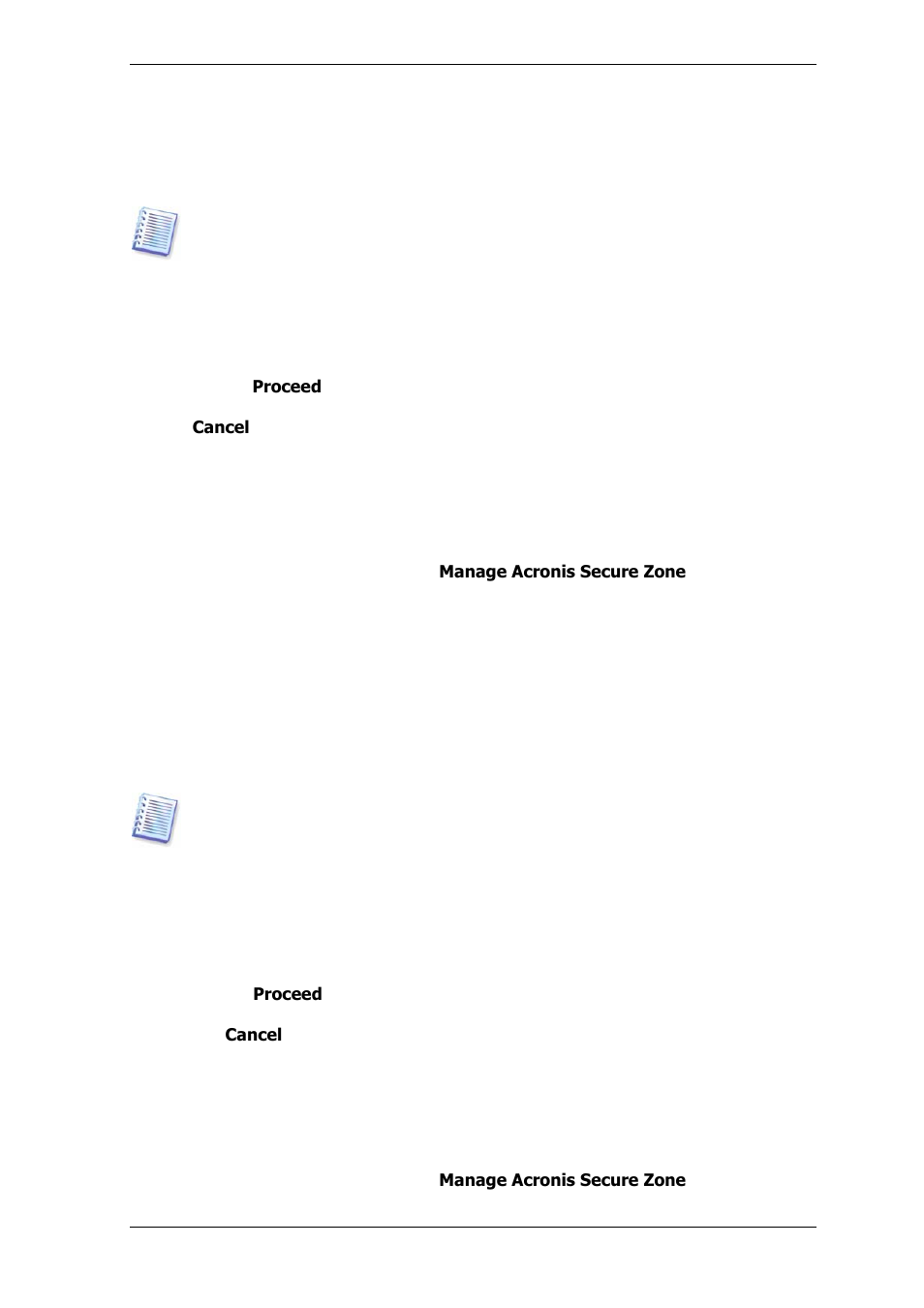 2 resizing the acronis secure zone, 3 changing the password for acronis secure zone | Acronis True Image Echo Server for Windows - User Guide User Manual | Page 69 / 117
