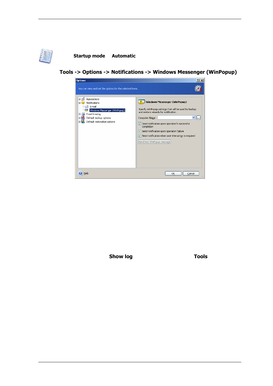 3 viewing logs | Acronis True Image Echo Server for Windows - User Guide User Manual | Page 82 / 117