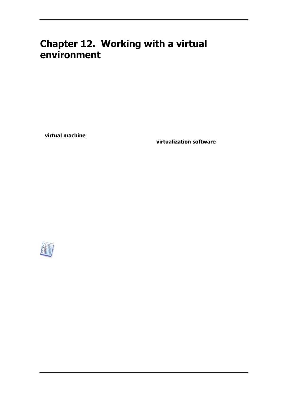 Chapter 12. working with a virtual environment, 1 backing up data on virtual machines, 2 recovering data on virtual machines | Acronis True Image Echo Server for Windows - User Guide User Manual | Page 86 / 117
