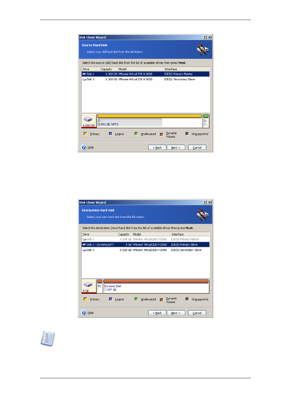 3 selecting destination disk | Acronis True Image Echo Server for Windows - User Guide User Manual | Page 92 / 117