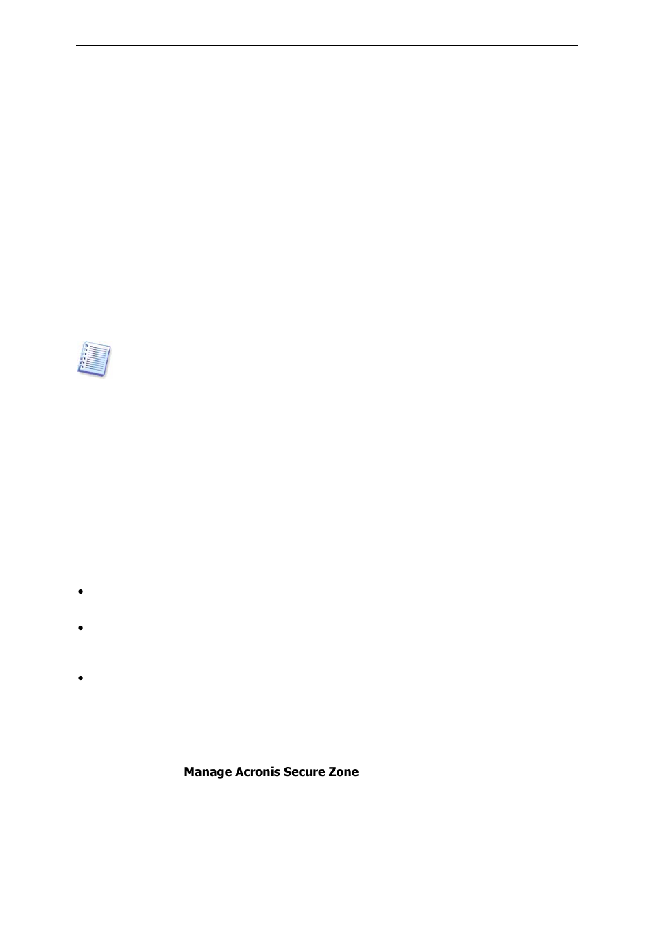 3 acronis secure zone | Acronis True Image 9.1 Server for Windows - User Guide User Manual | Page 15 / 91