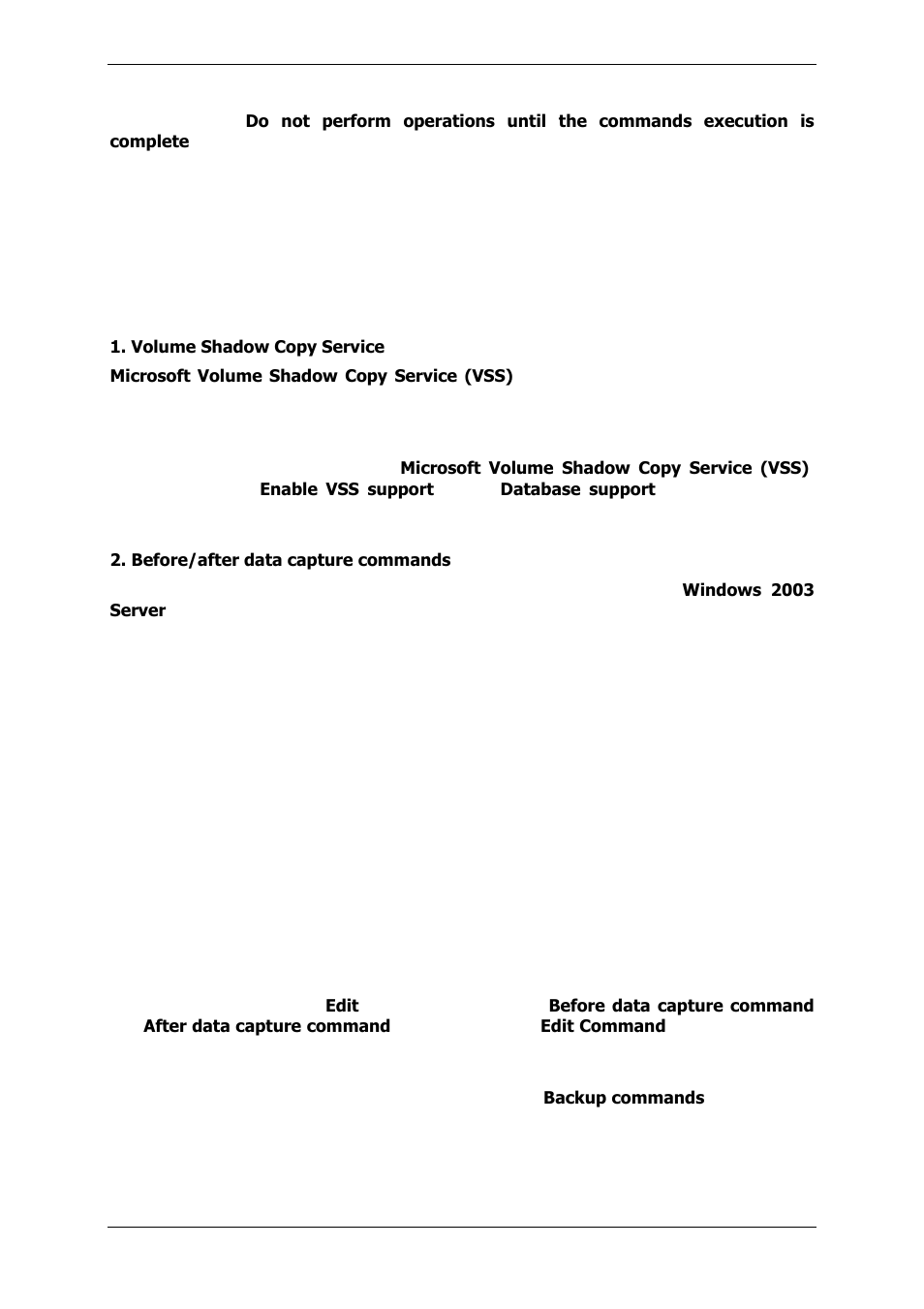 4 database support | Acronis True Image 9.1 Server for Windows - User Guide User Manual | Page 34 / 91