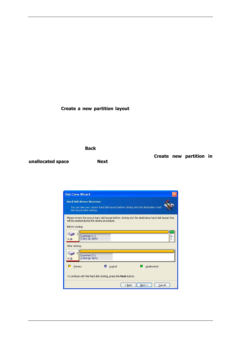 9 partitioning the old disk, 10 old and new disk partition layouts | Acronis True Image 9.1 Server for Windows - User Guide User Manual | Page 78 / 91