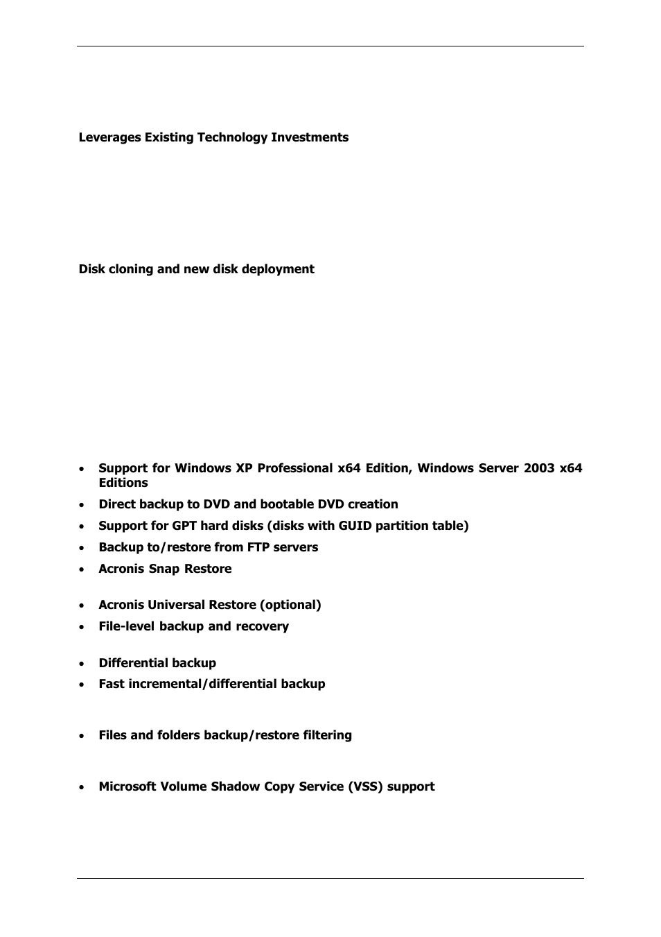 2 new in acronis true image 9.1 server for windows | Acronis True Image 9.1 Server for Windows - User Guide User Manual | Page 8 / 91