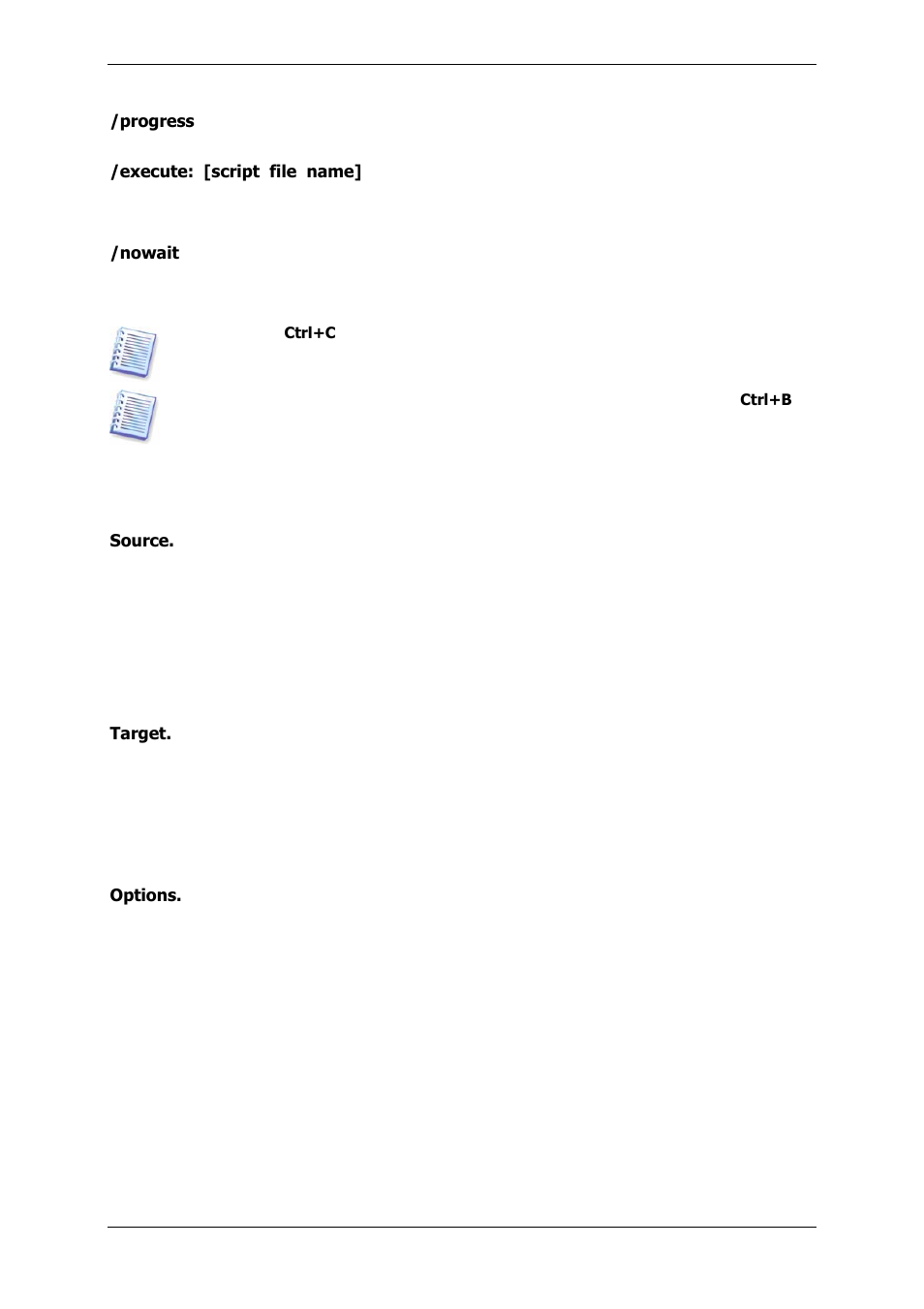 2 script structure | Acronis True Image 9.1 Server for Windows - User Guide User Manual | Page 90 / 91