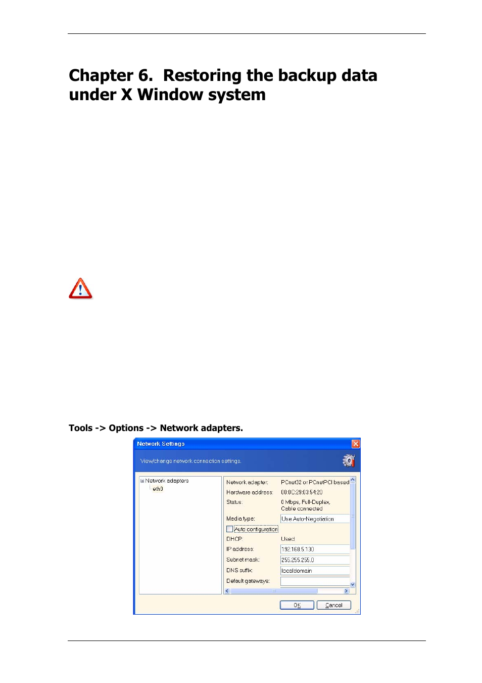 1 considerations before recovery, 1 restore under os or boot from cd, 2 network settings in rescue mode | Acronis True Image Echo Server for Linux - User Guide User Manual | Page 34 / 87