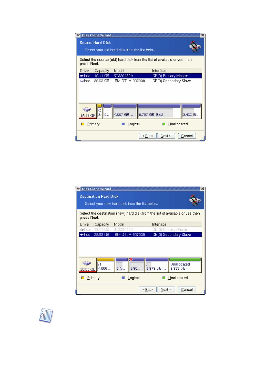 3 selecting destination disk | Acronis True Image Echo Server for Linux - User Guide User Manual | Page 80 / 87
