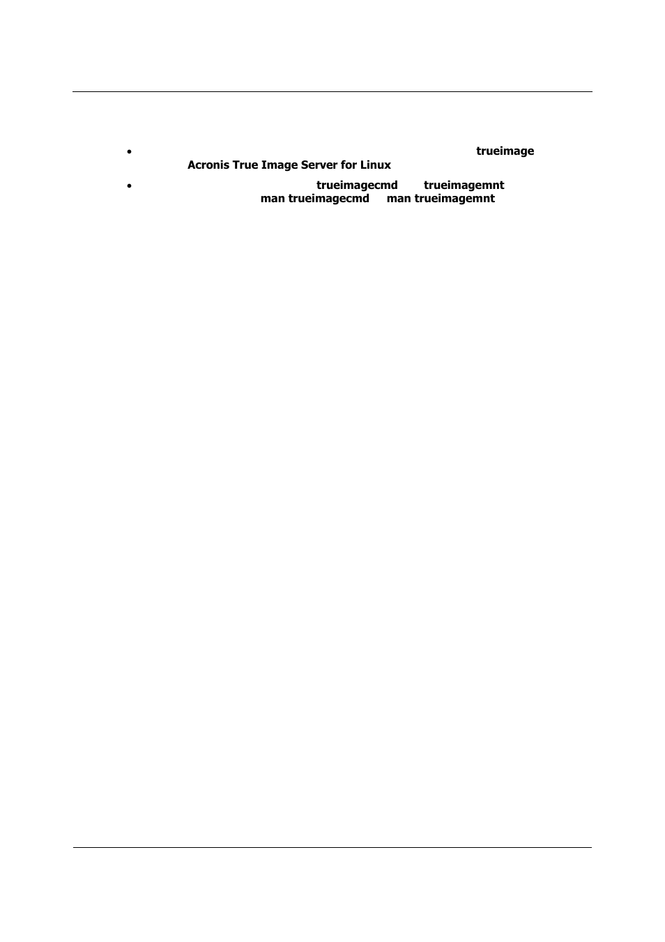 Running acronis true image server for linux, Removing the program, Unning | Cronis, Mage, Erver for, Inux, Emoving the program | Acronis True Image 9.1 Server for Linux - User Guide User Manual | Page 11 / 82