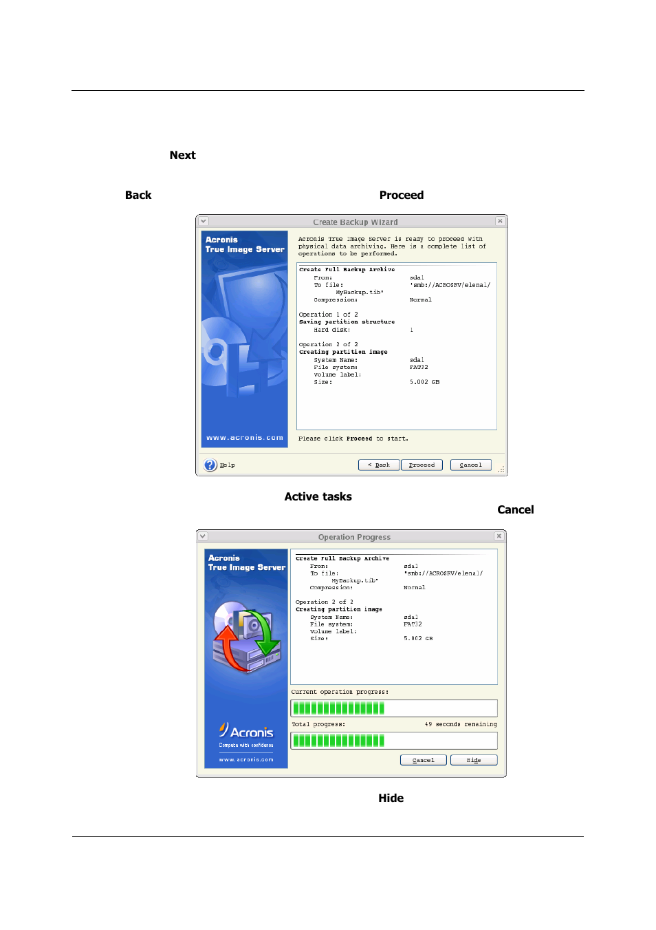 Acronis True Image 9.1 Server for Linux - User Guide User Manual | Page 27 / 82