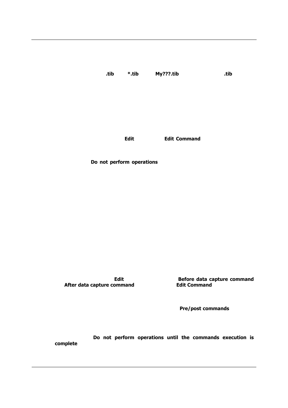 Pre/post commands, Before/after data capture commands | Acronis True Image 9.1 Server for Linux - User Guide User Manual | Page 29 / 82