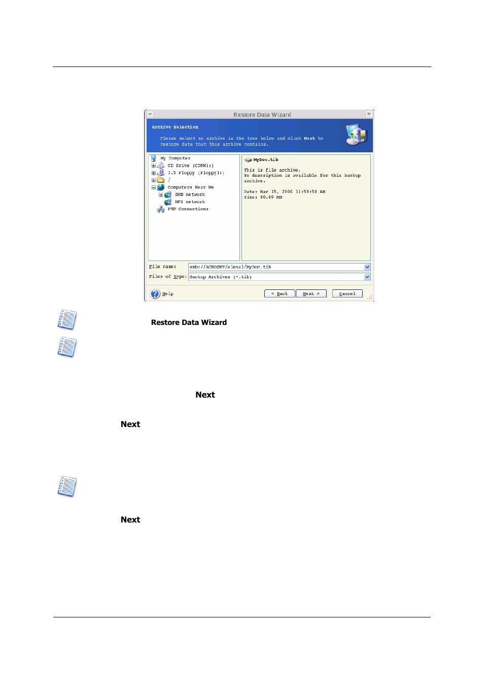 Acronis True Image 9.1 Server for Linux - User Guide User Manual | Page 35 / 82