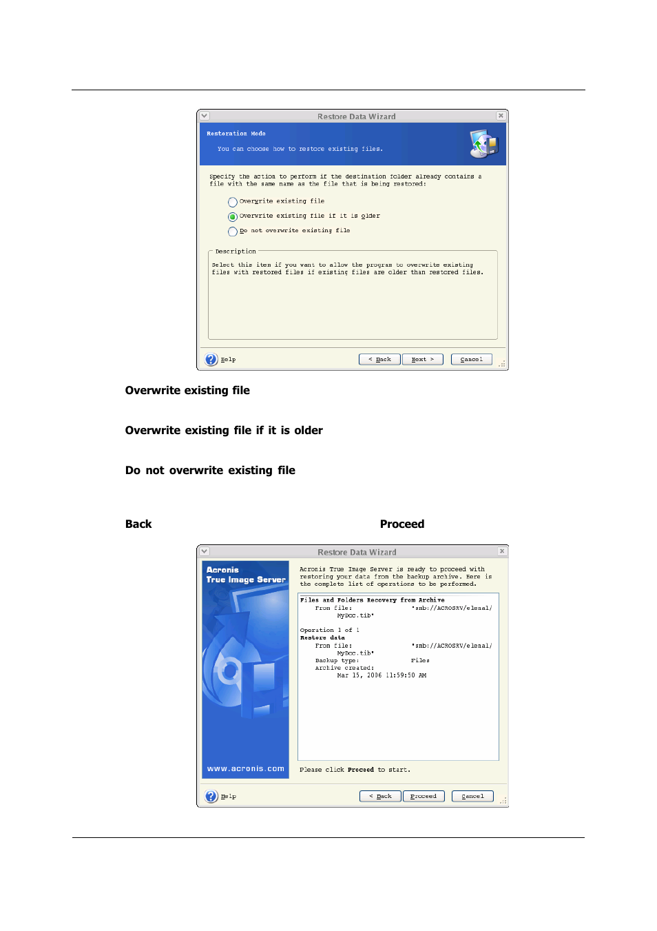 Acronis True Image 9.1 Server for Linux - User Guide User Manual | Page 38 / 82