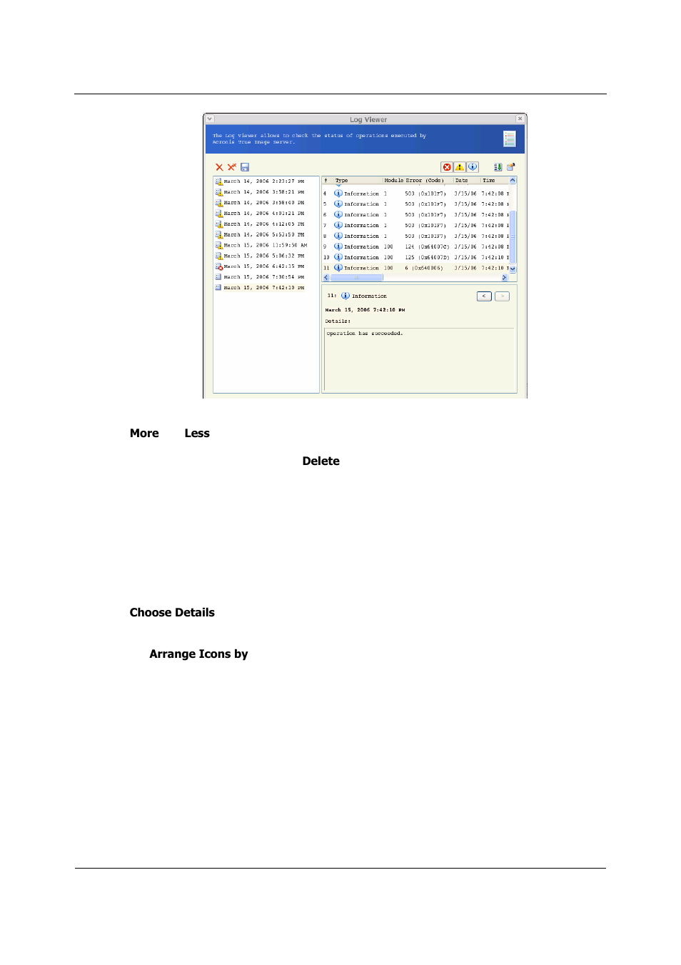 Acronis True Image 9.1 Server for Linux - User Guide User Manual | Page 72 / 82