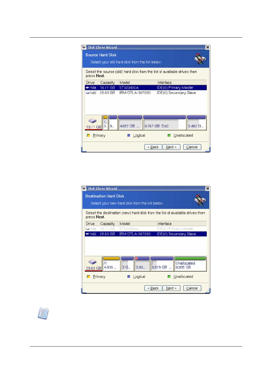 Selecting the destination disk | Acronis True Image 9.1 Server for Linux - User Guide User Manual | Page 75 / 82
