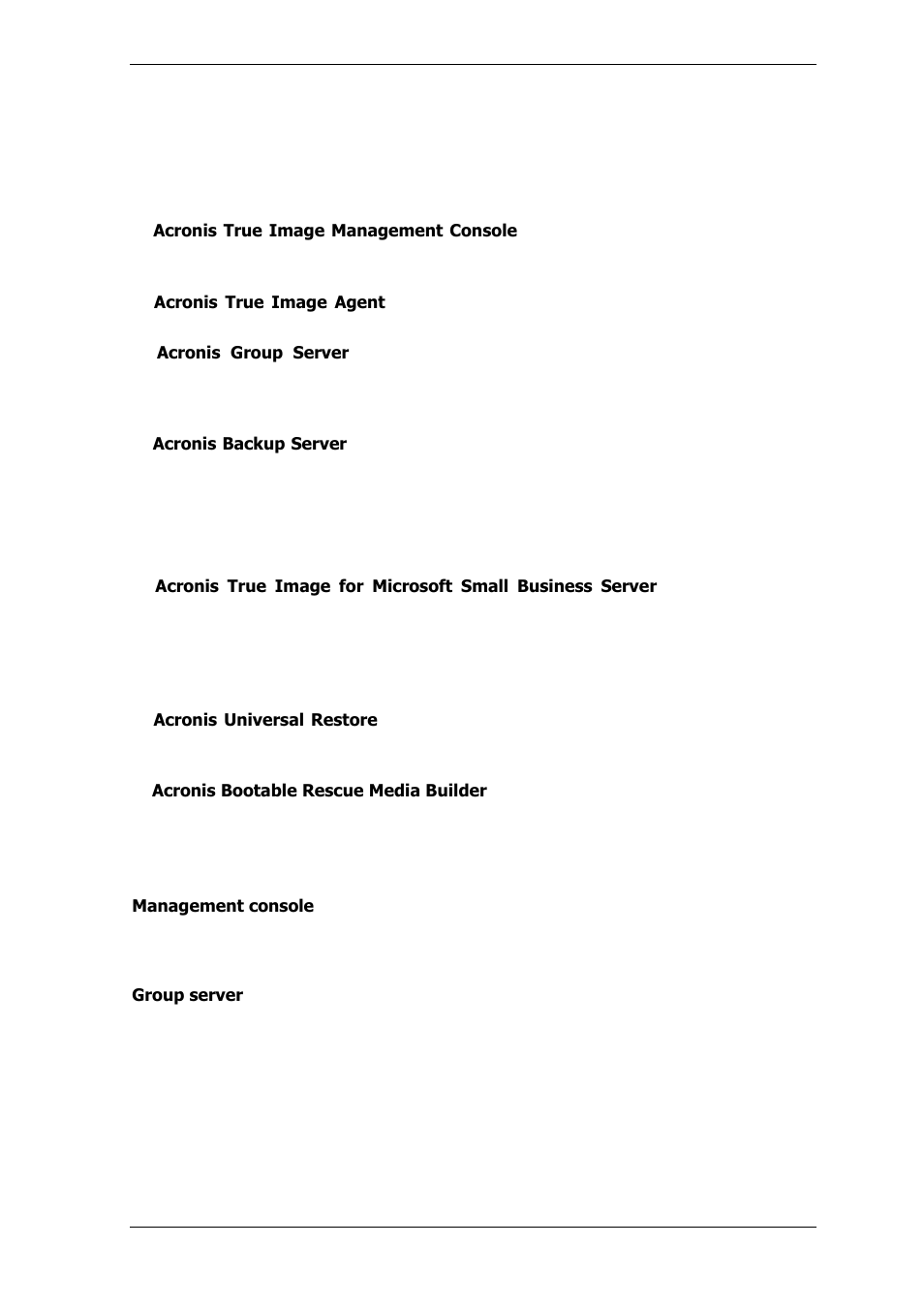 Acronis True Image for MS SBS Server  - User Guide User Manual | Page 12 / 157
