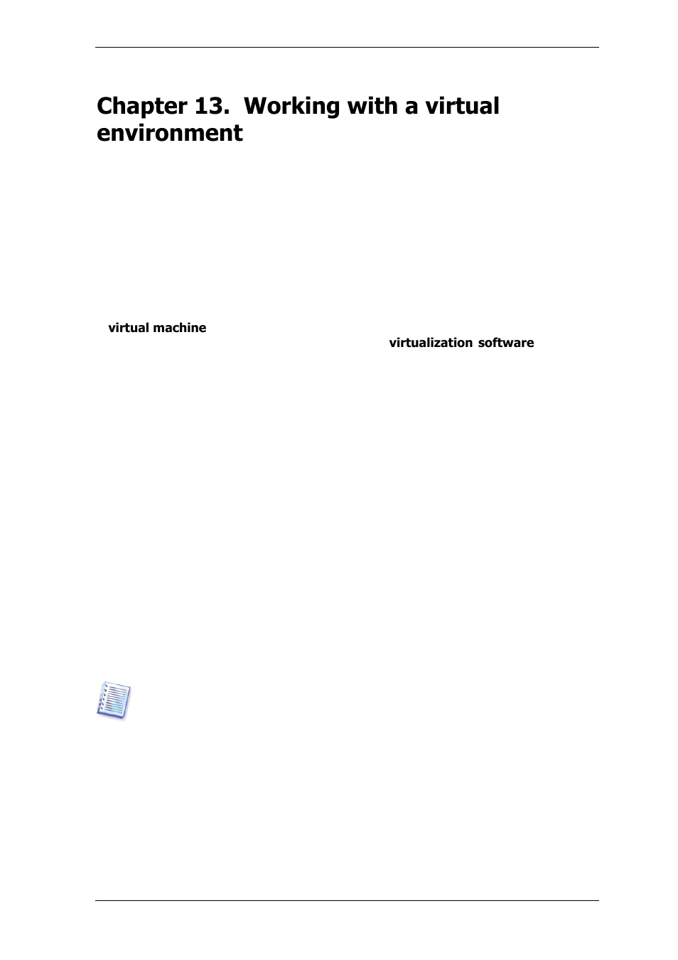 Chapter 13. working with a virtual environment, 1 backing up data on virtual machines, 2 recovering data on virtual machines | Acronis True Image for MS SBS Server  - User Guide User Manual | Page 127 / 157