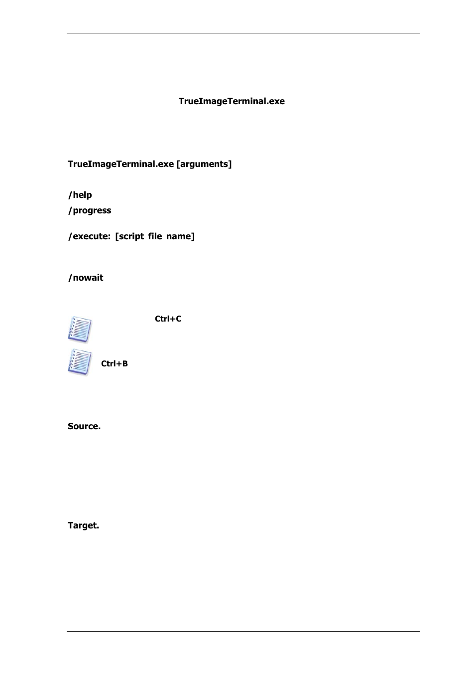 2 scripting, 1 script execution parameters, 2 script structure | Acronis True Image for MS SBS Server  - User Guide User Manual | Page 156 / 157