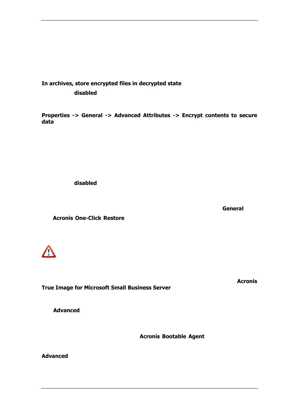 10 media components | Acronis True Image for MS SBS Server  - User Guide User Manual | Page 78 / 157