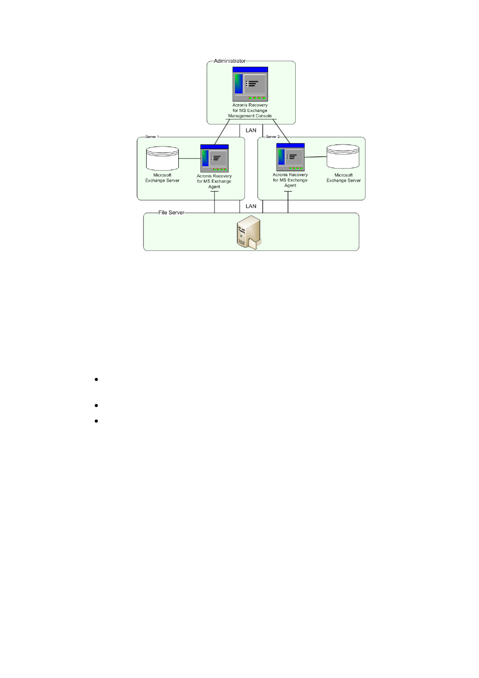 Bare metal restore, Ntegration with, Cronis | Mage, Nterprise, Erver | Acronis Recovery for Microsoft Exchange - User Guide User Manual | Page 18 / 88