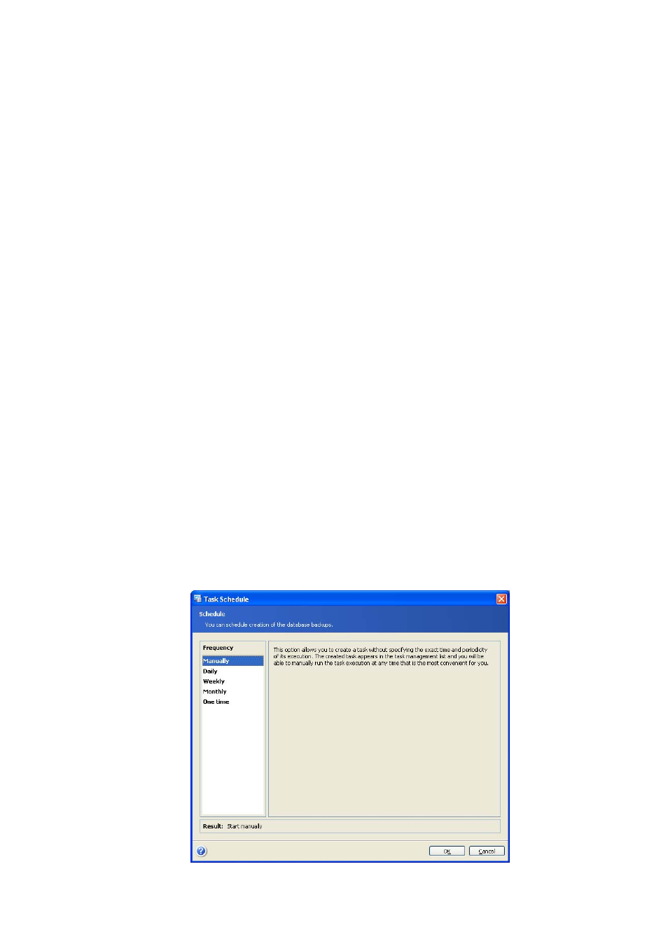 1 what is a task, 2 setting schedule parameters, Chapter 9 | Scheduling tasks, Hat is a task, Etting, Chedule, Arameters, Chapter 9. scheduling tasks | Acronis Recovery for Microsoft Exchange - User Guide User Manual | Page 67 / 88