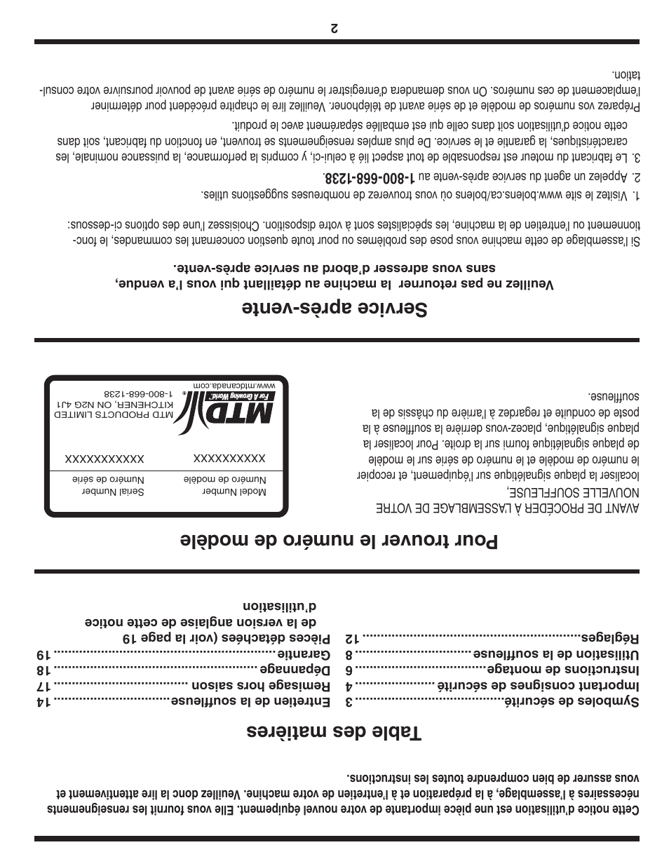 Bolens 31AE6GKF500 User Manual | Page 47 / 48