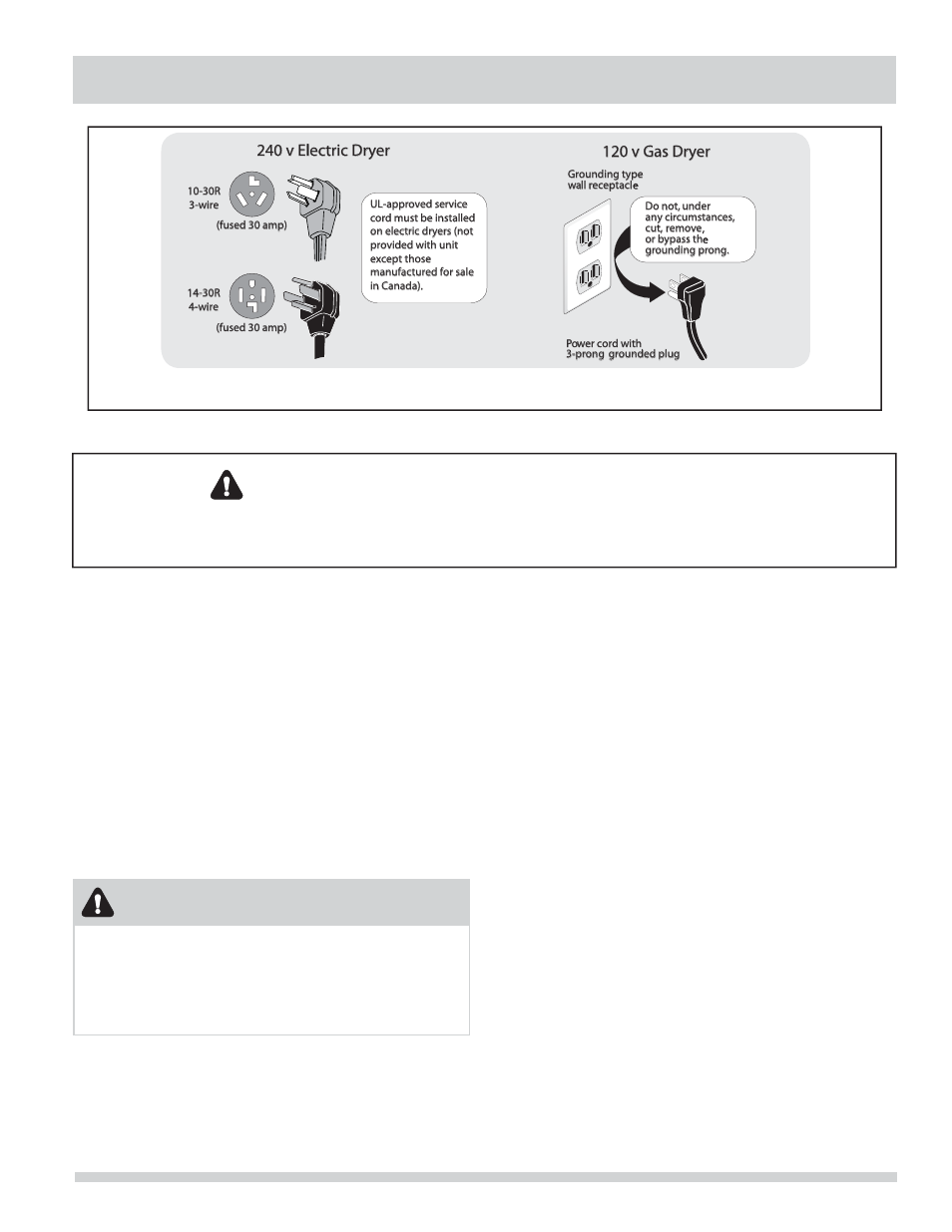 Warning - risk of fire, Important safety instructions, Warning | FRIGIDAIRE FAQG7001LW User Manual | Page 3 / 18