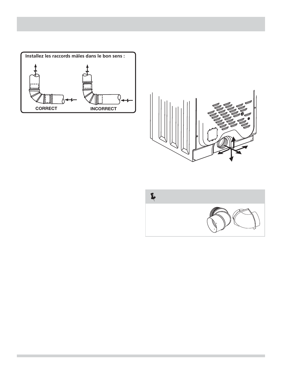 Exigences d’installation, Remarque | FRIGIDAIRE FARG4044MW User Manual | Page 28 / 60