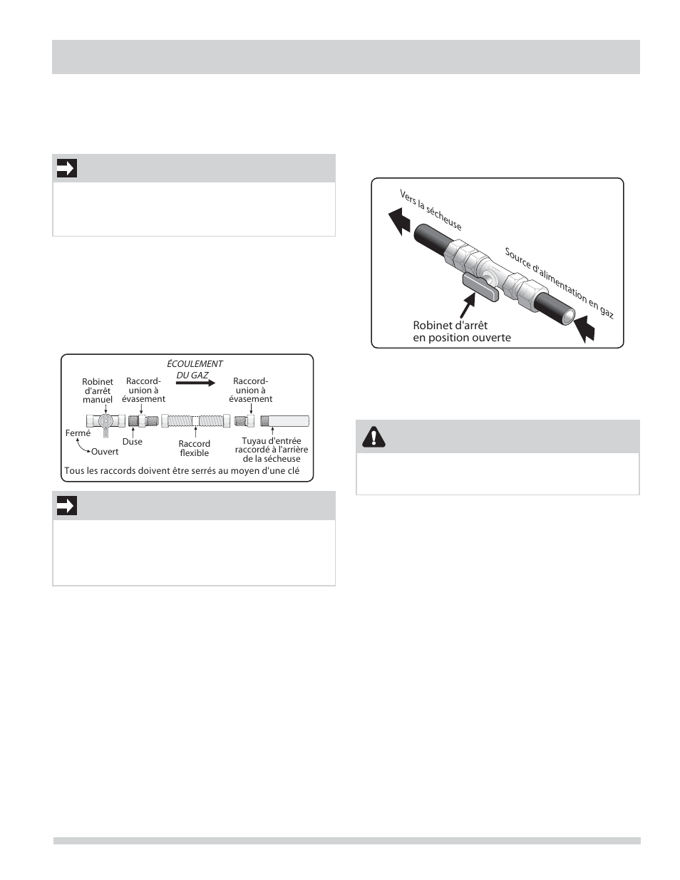 Instructions d’installation, Important, Avertissement | FRIGIDAIRE FARG4044MW User Manual | Page 33 / 60