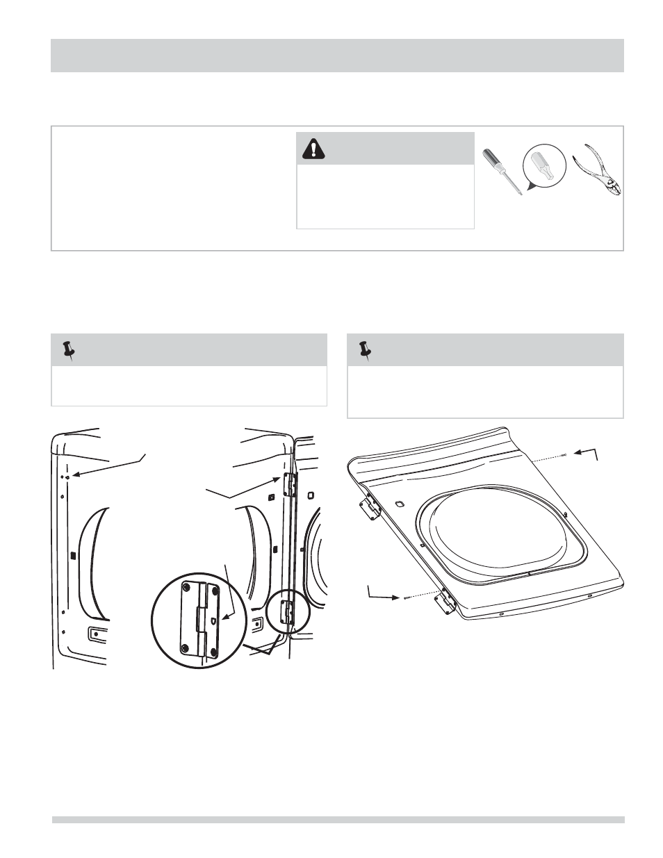 Inversion de la porte, Remarque, Avertissement | FRIGIDAIRE FARG4044MW User Manual | Page 37 / 60