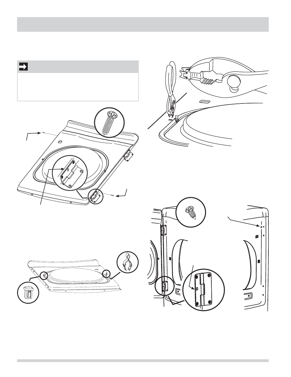 Inversión de la puerta, Importante | FRIGIDAIRE FARG4044MW User Manual | Page 58 / 60