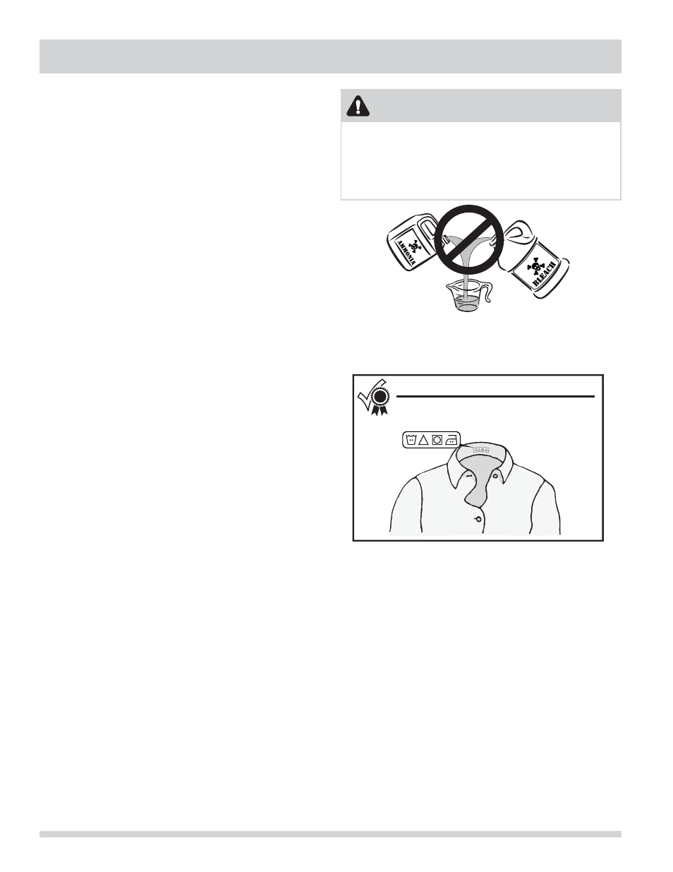 Stain removal guide, Warning | FRIGIDAIRE FAFW3801LW User Manual | Page 18 / 30