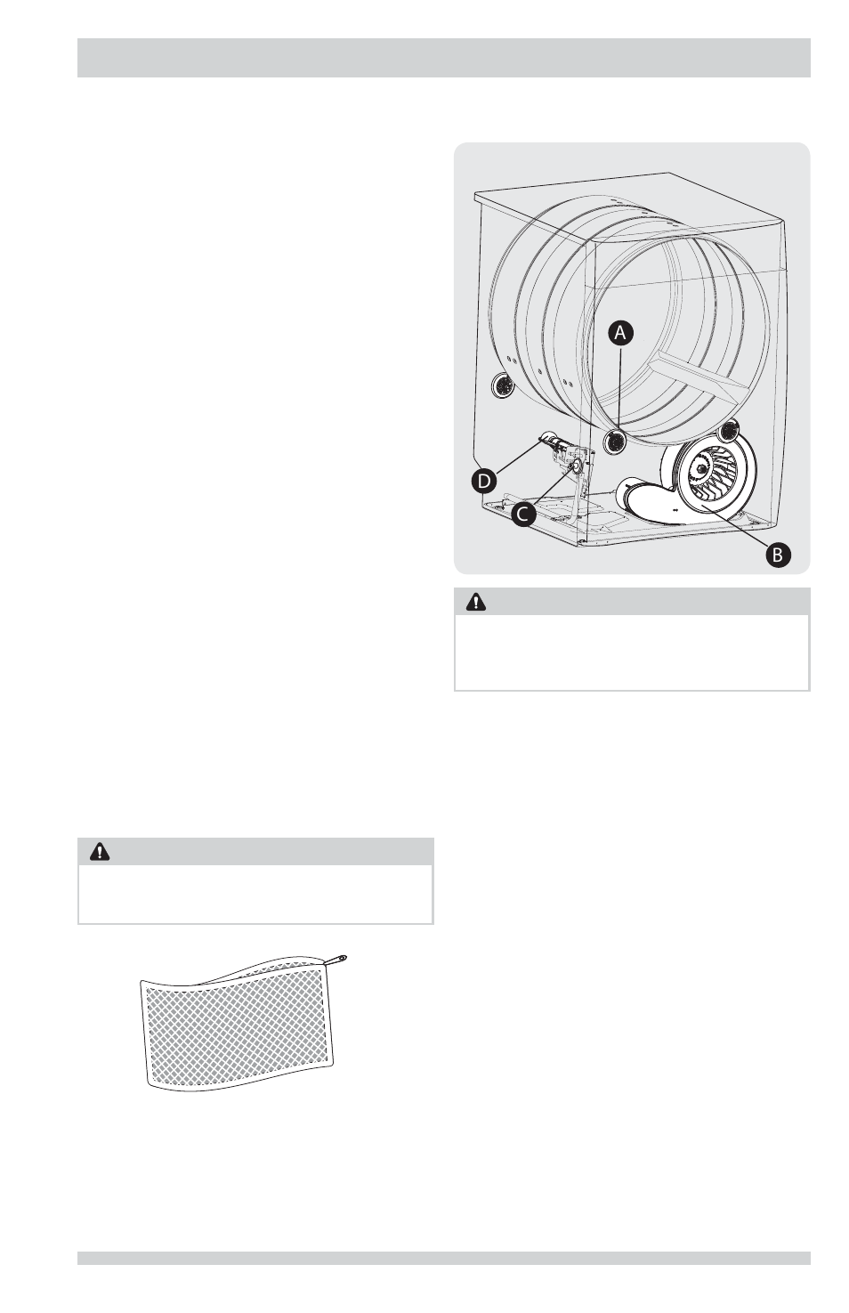 Operating instructions, Ab c d, Warning | Caution | FRIGIDAIRE FFQE5100PW User Manual | Page 7 / 16