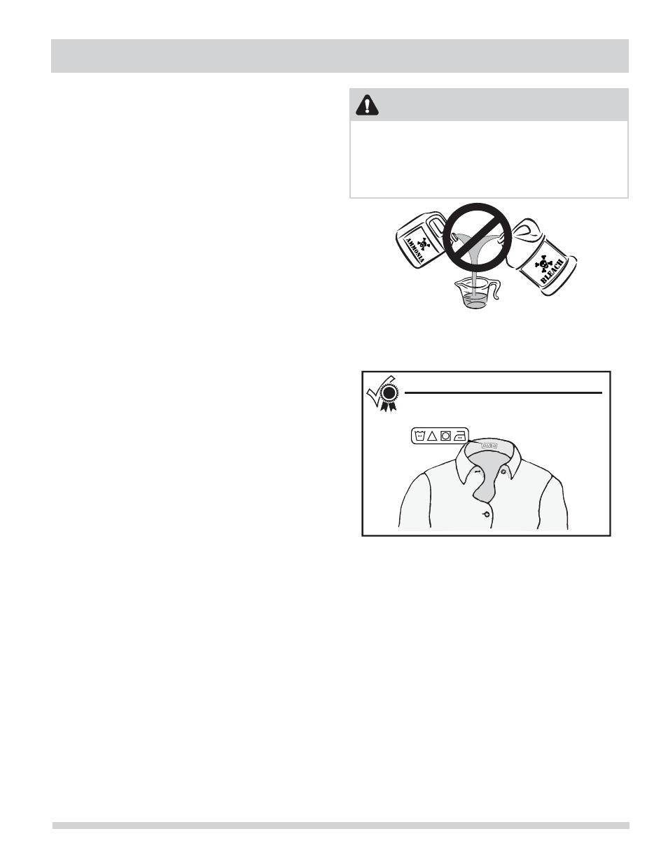Operating instructions, Warning | FRIGIDAIRE Affinity Washer FAHE1011MW User Manual | Page 15 / 22