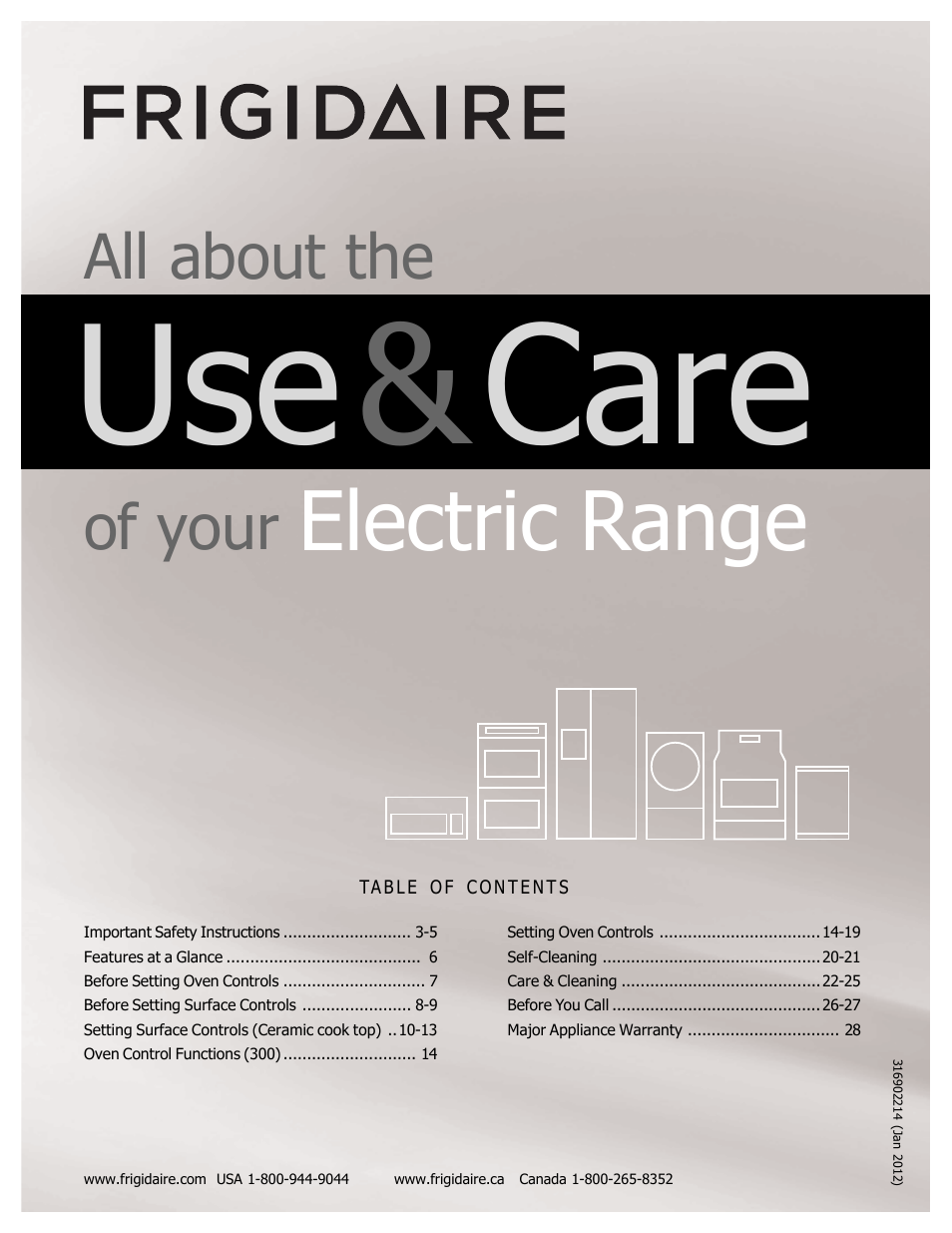 FRIGIDAIRE FFEF3050LS User Manual | 28 pages