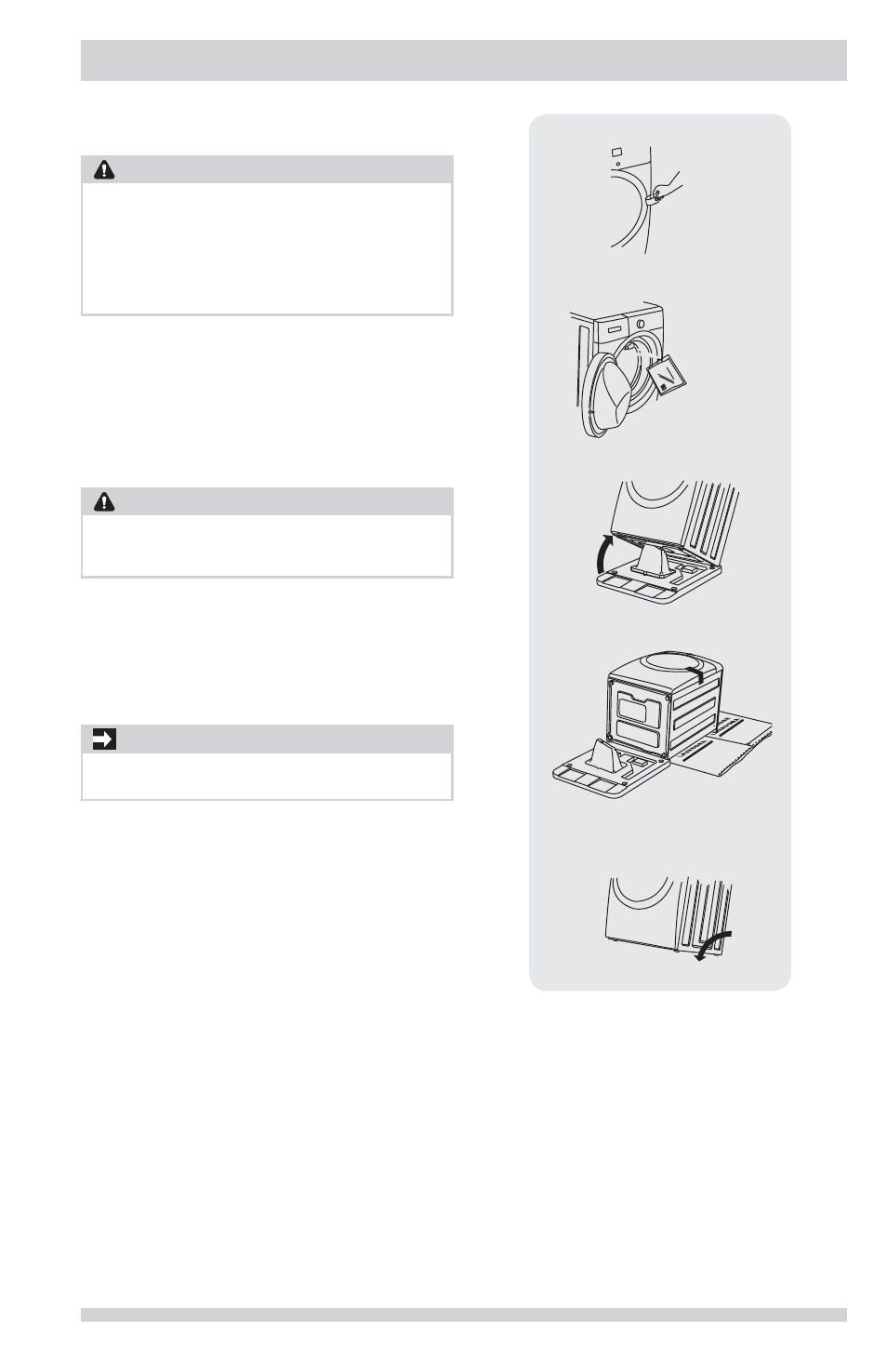 Installation instructions, Warning, Caution | Important | FRIGIDAIRE FFFS5115PA User Manual | Page 7 / 36