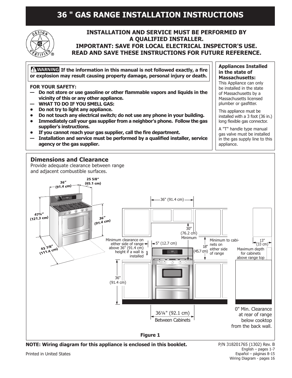 FRIGIDAIRE FPGF3685LS User Manual | 16 pages