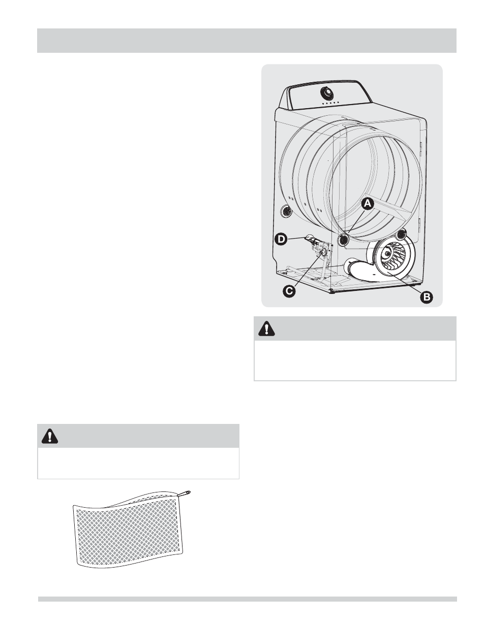 Operating instructions, Caution, Warning | Ab c d | FRIGIDAIRE FARE4044MW User Manual | Page 5 / 16