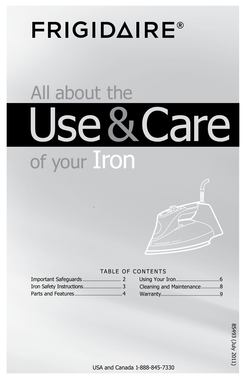 FRIGIDAIRE FAFI16D7MB User Manual | 10 pages