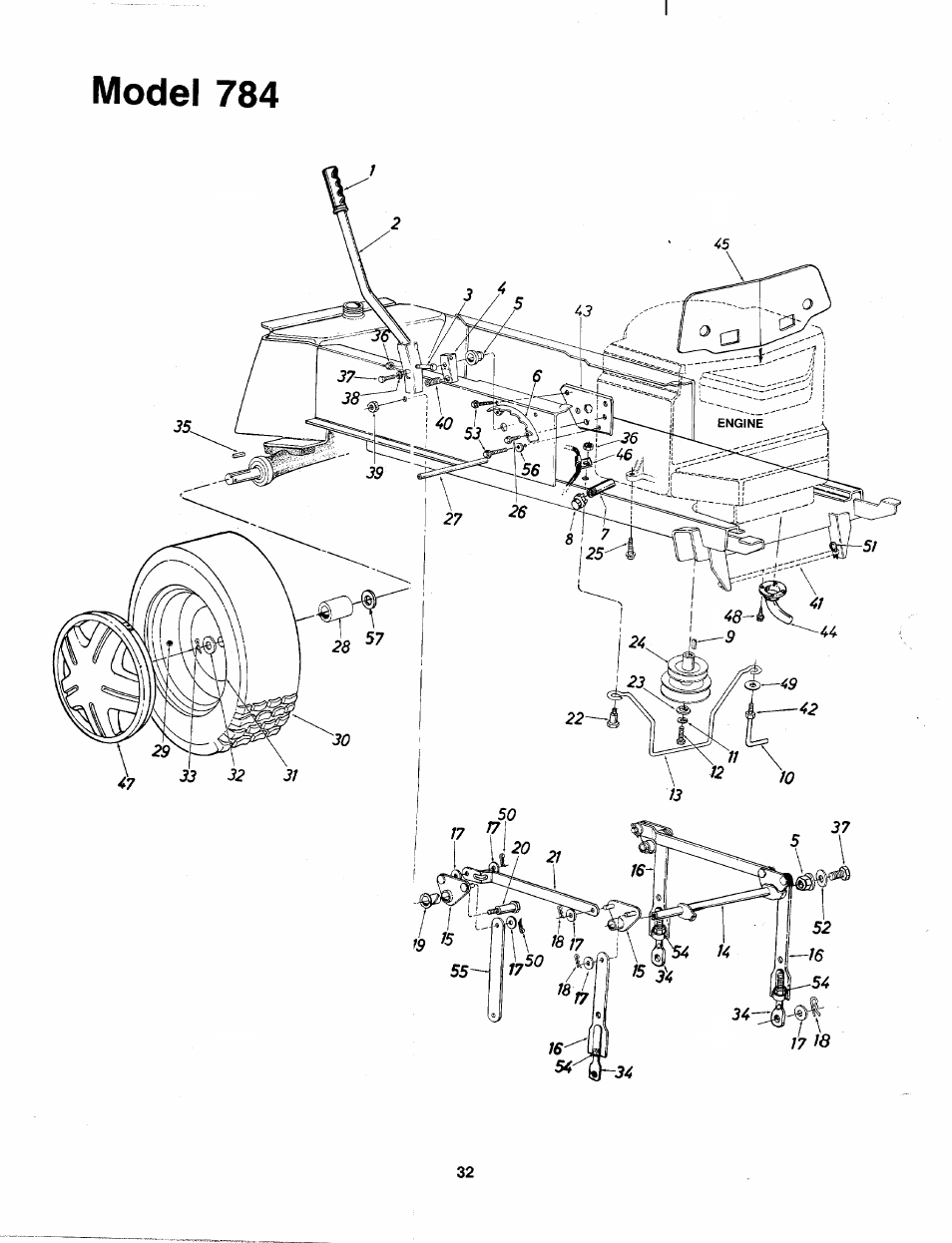 Model 784 | Bolens 138-784-401 User Manual | Page 32 / 36