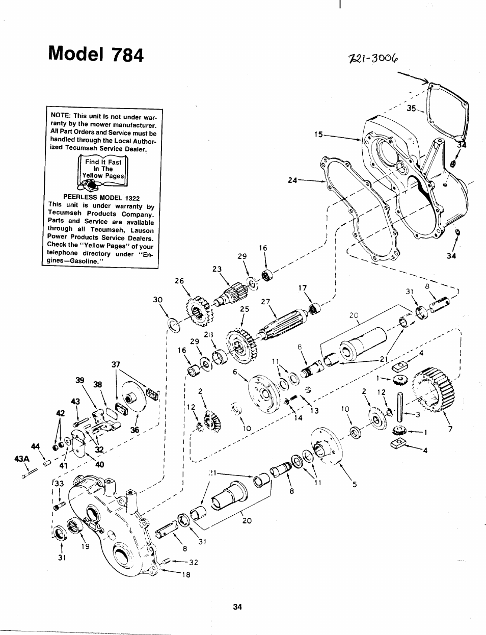 Model 784 | Bolens 138-784-401 User Manual | Page 34 / 36