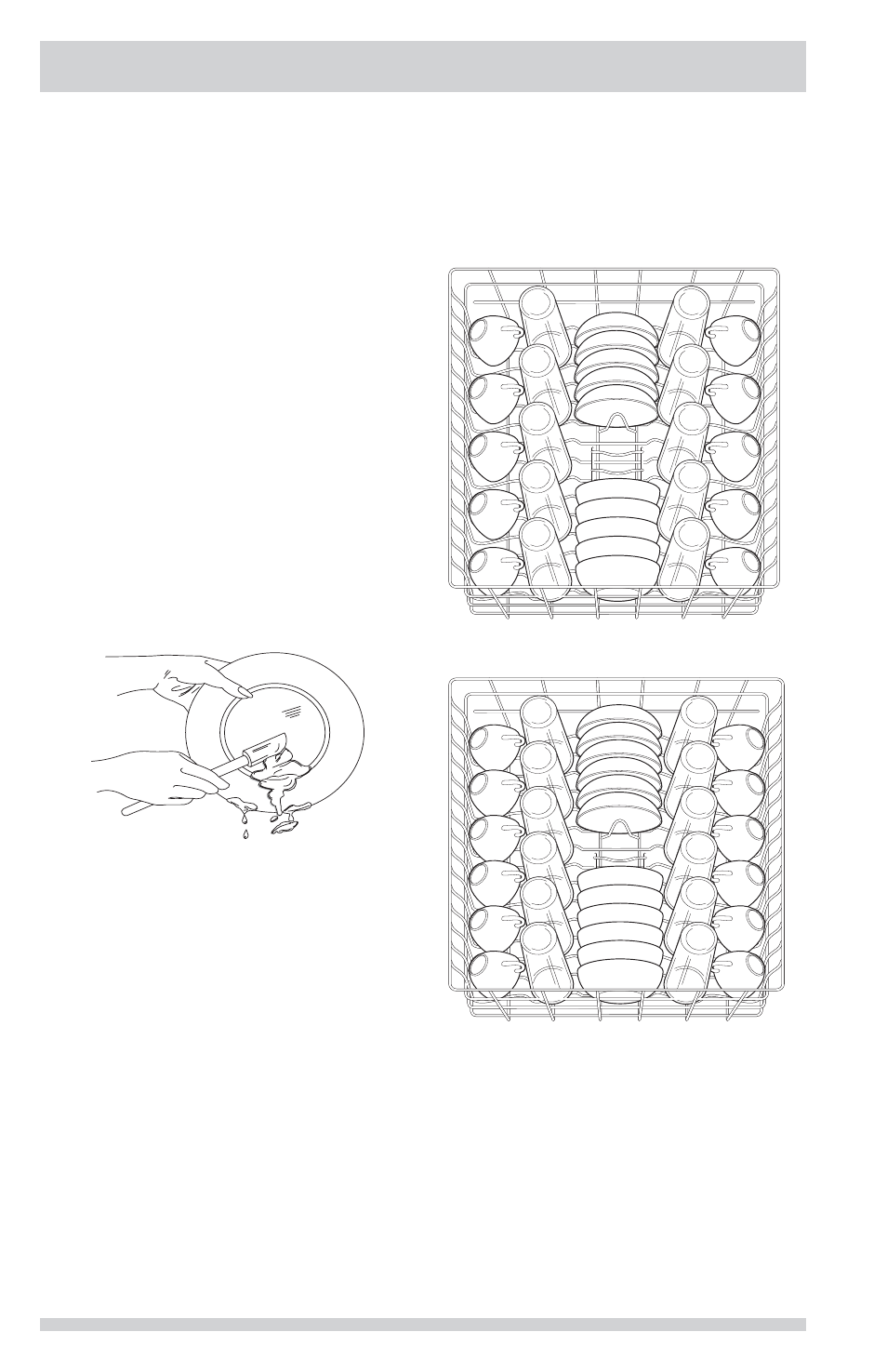 Preparing and loading dishes, Dish preparation, Loading the top rack | FRIGIDAIRE FGID2466QB User Manual | Page 8 / 20