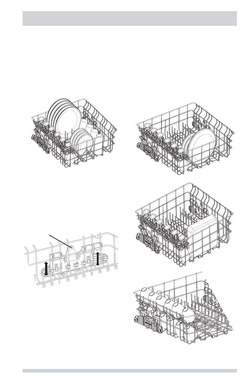 Preparing and loading dishes, 9upper rack, Adjustable upper rack | Bowl tines | FRIGIDAIRE FGID2466QB User Manual | Page 9 / 20